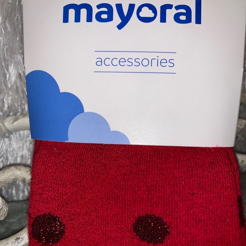 NWT MAYORAL GIRLS POLKA DOT SWEATER TIGHTS